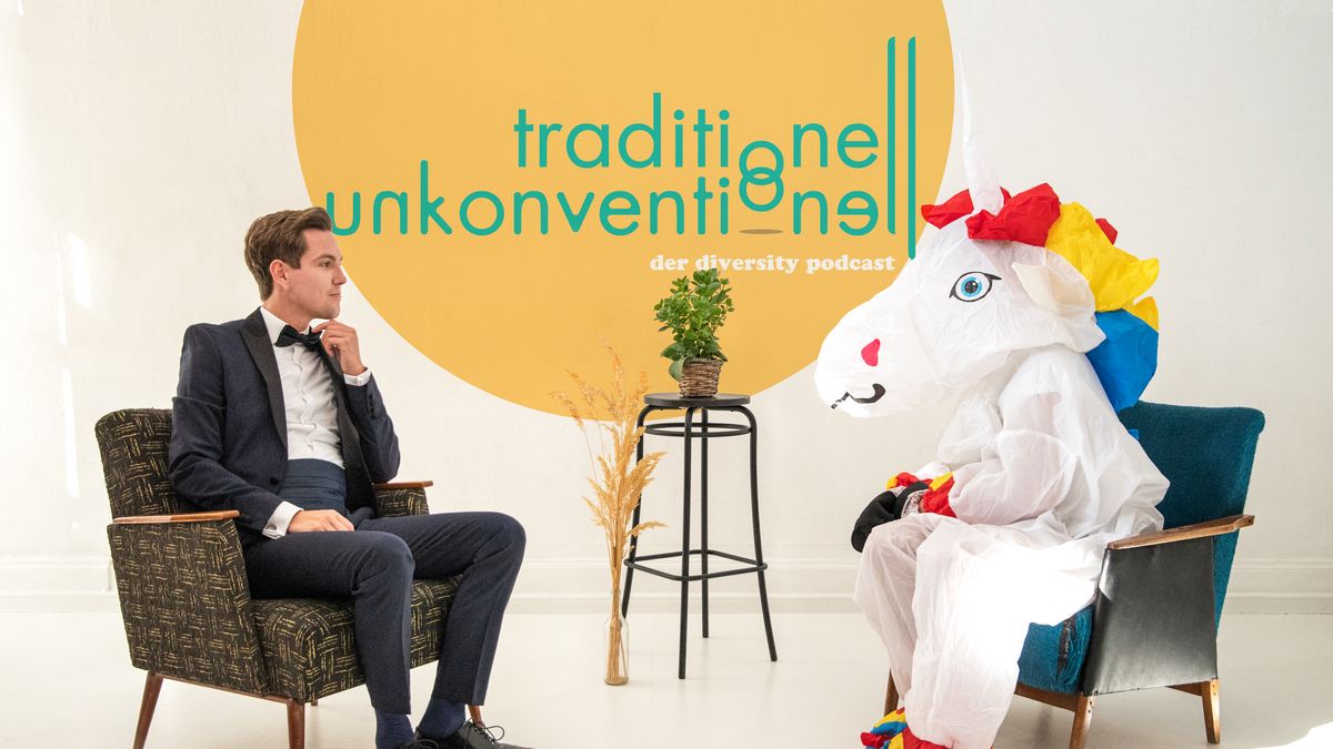 enlarge the image: The moderator is discussing with a unicorn.