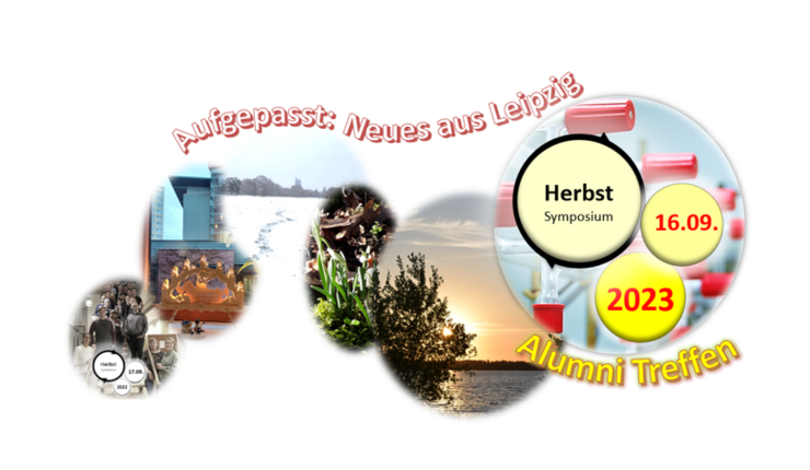 Collage aus Bildern der 4 Jahreszeiten mit Ankündigung für das Herbstsymposium AK Schneider am 16.09.2023.