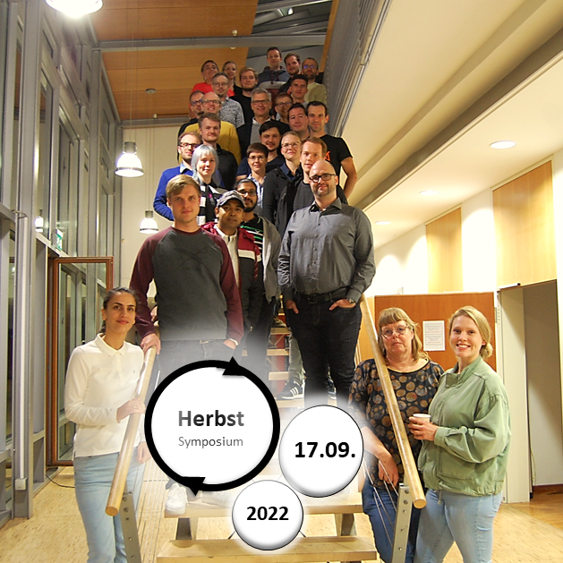enlarge the image: Group picture from the autumn symposium - September 17th, 2022 in the foyer. Photo: Marcel Sickert
